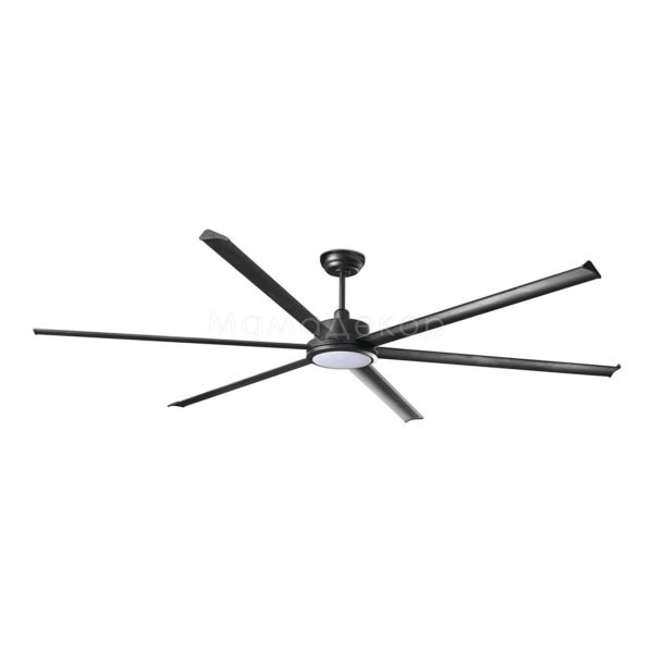 Люстра-вентилятор Faro 34207-130 Rotterdam 25 XXL 2500mm Black 6P 32W LED 3000K