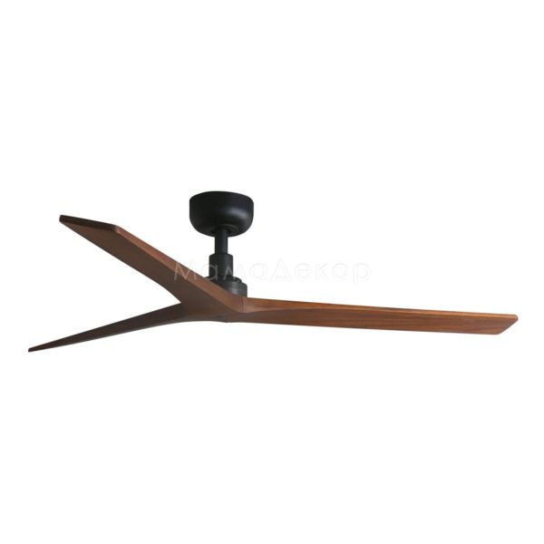 Потолочный вентилятор Faro 34277WW Klim M 1250mm Black 3 Blades Walnut Dark Wiz