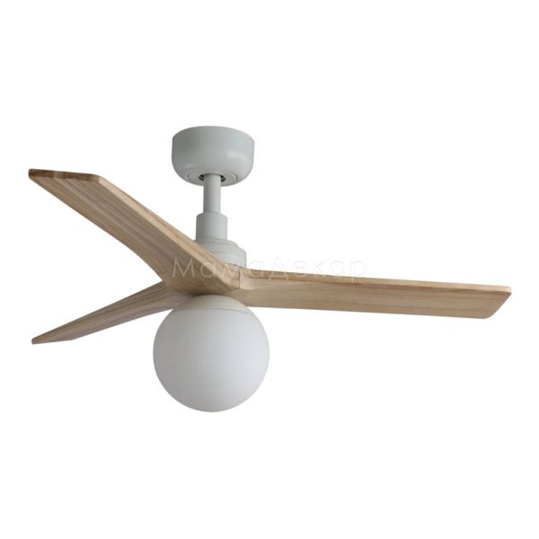 Люстра-вентилятор Faro 34281WT-11L Klim S 925mm White 3P Oak Light 1xE27 Tuya
