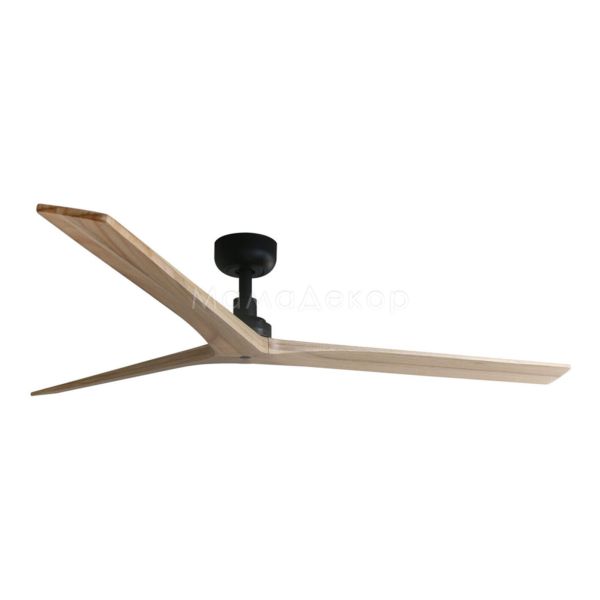 Потолочный вентилятор Faro 34282WW Klim L 1500mm Black 3 Blades Oak Light Wiz