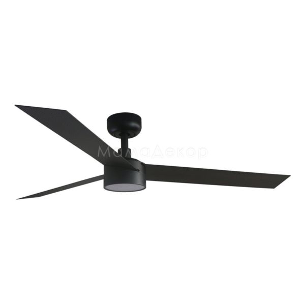 Люстра-вентилятор Faro 34291WW-1TW Cruiser L 1320mm Black 3 Blades Black LED Wiz