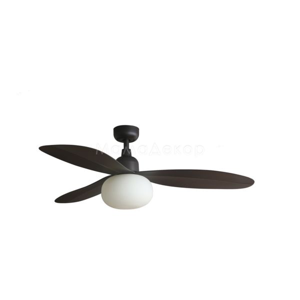 Люстра-вентилятор Faro 34301WT-11L Palma M 1290mm Brown 3P IP44 Seaside 1xE27 Tuya