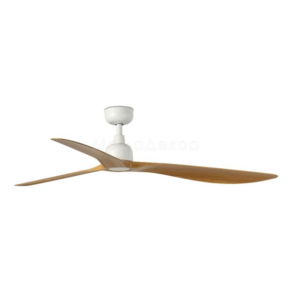 Потолочный вентилятор Faro 34361WT Outwood L 1500mm White 3 Blades Oak IP44 Tuya