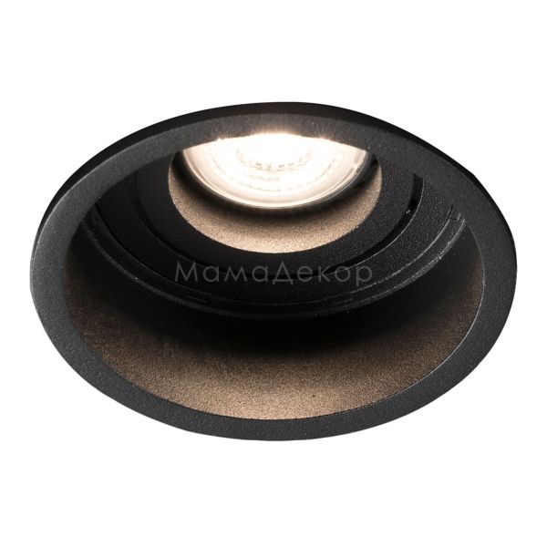 Точковий світильник Faro 40119 Hyde R Black orientable round recessed lamp