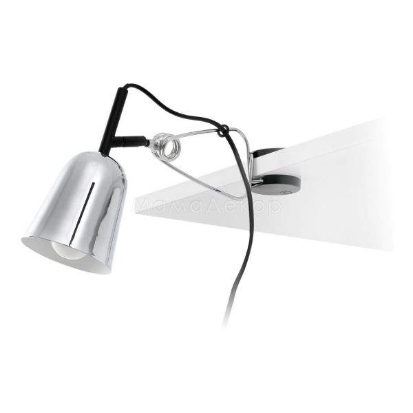 Настольная лампа Faro 51134 STUDIO Chrome and white clip lamp