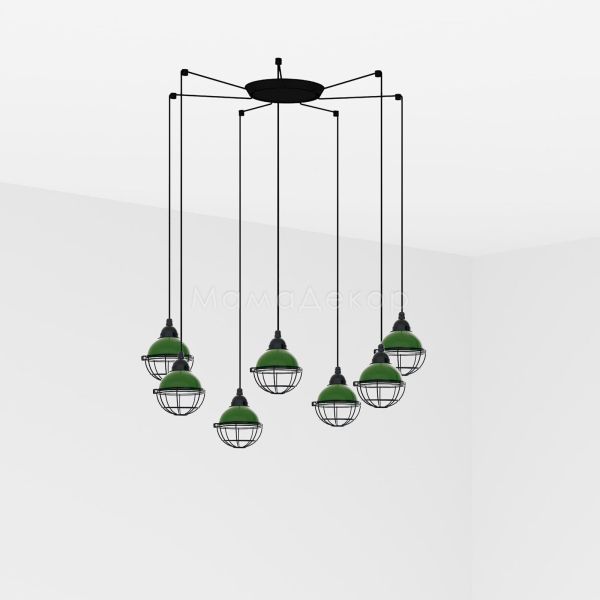 Люстра Faro 62803-7L CLAIRE 7L Green pendant lamp