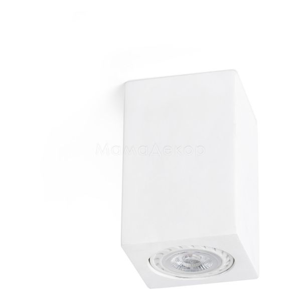 Точечный светильник Faro 63269 SVEN SQ White square ceiling lamp