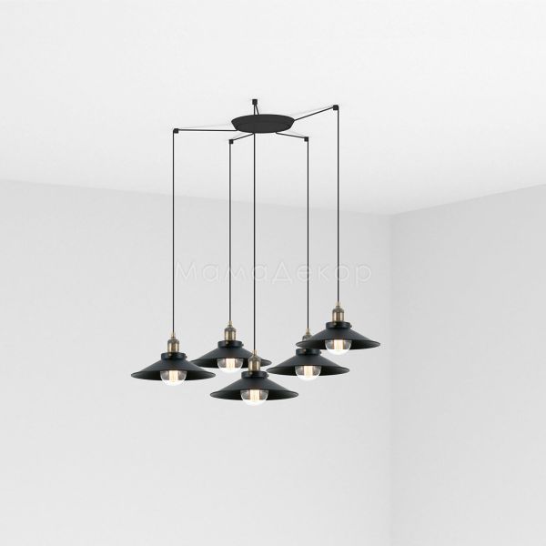 Люстра Faro 64133-5L MARLIN 5L Black pendant lamp