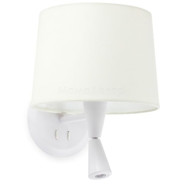Бра Faro 64308-01 CONGA White/white wall lamp with reader