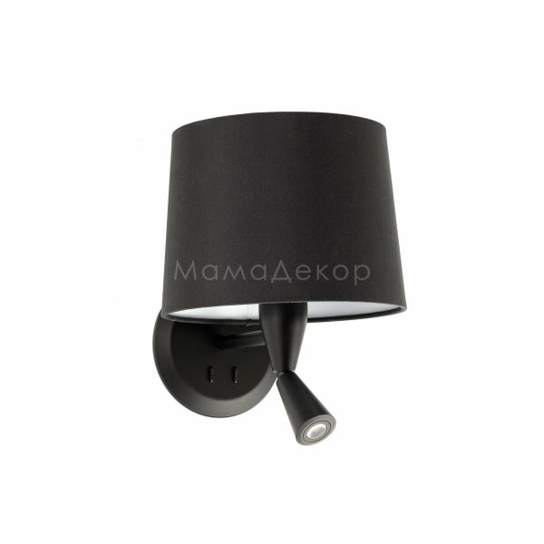 Бра Faro 64309-03 CONGA Black/black wall lamp with reader