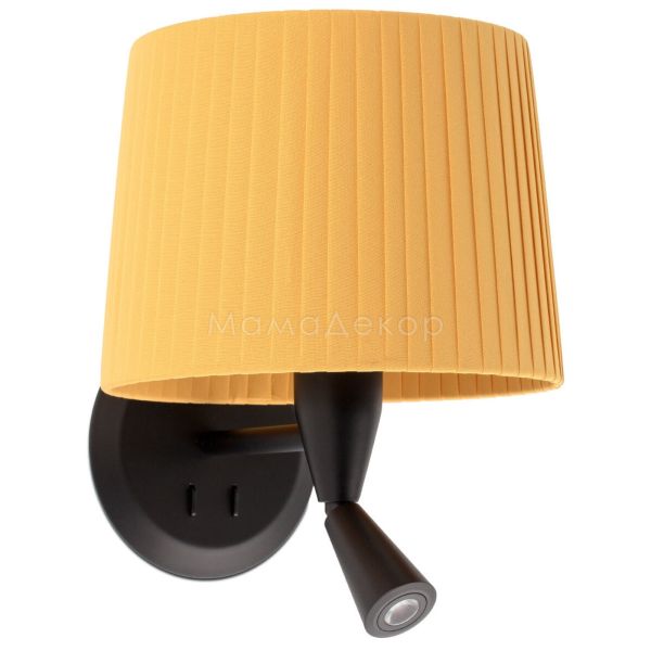 Бра Faro 64309-36 SAMBA Black/ribbon yellow wall lamp with reader