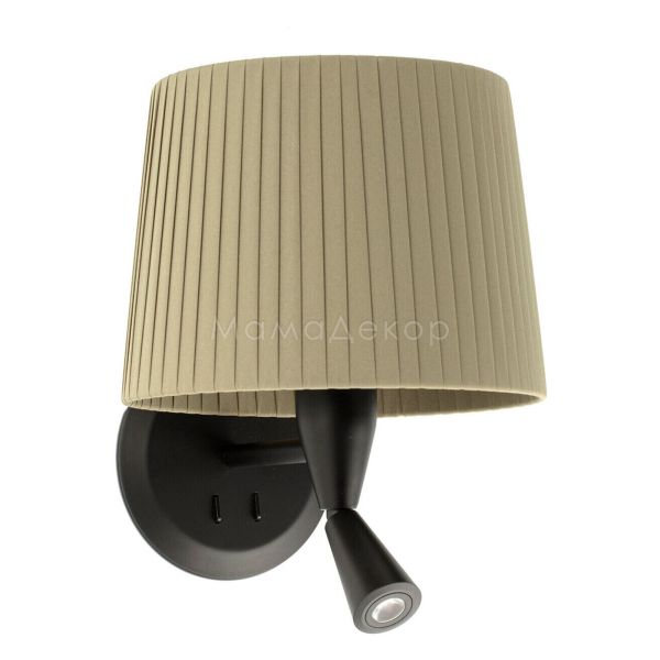 Бра Faro 64309-37 SAMBA Black/ribbon green wall lamp with reader