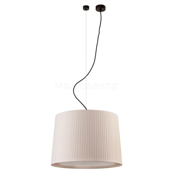 Підвісний світильник Faro 64314-44 SAMBA Black/ribbon beige pendant lamp ø450