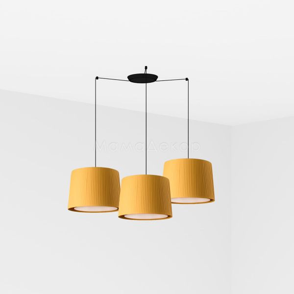 Люстра Faro 64314-45-3L SAMBA 3L Black/yellow pendant lamp