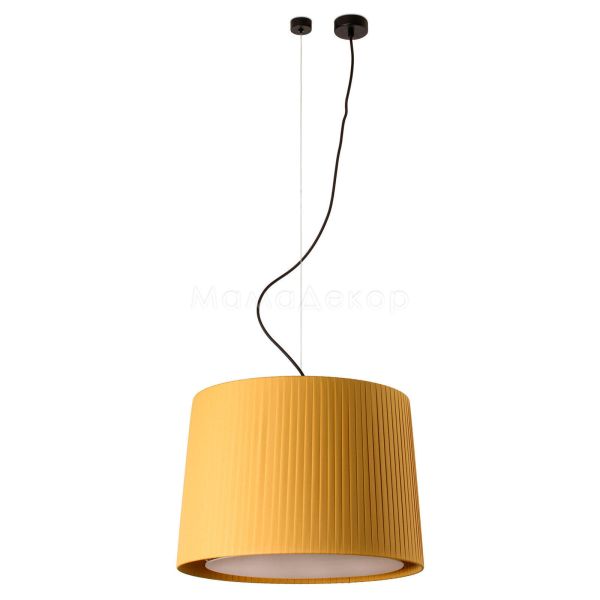 Подвесной светильник Faro 64314-45 SAMBA Black/ribbon yellow pendant lamp ø450