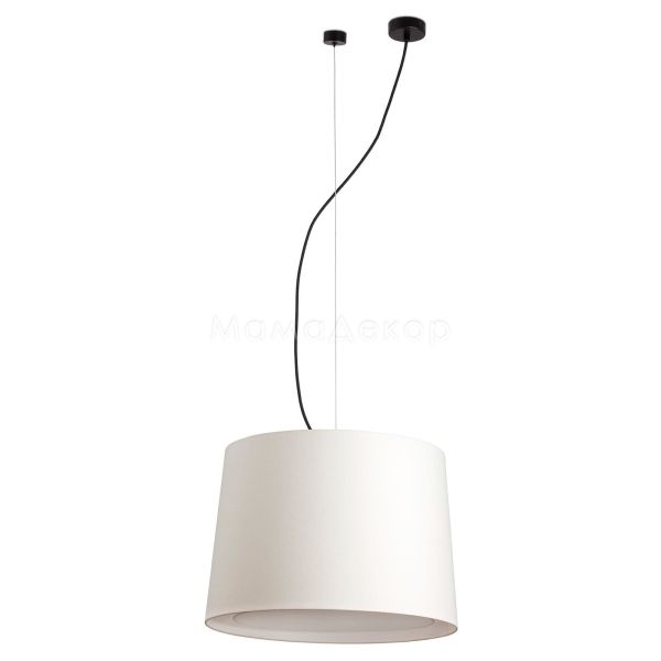 Підвісний світильник Faro 64314-55 CONGA Black/beige pendant lamp ø450