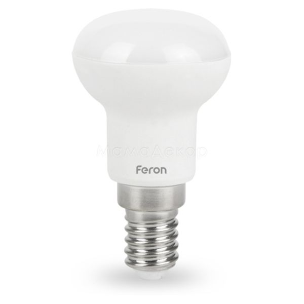 Лампа светодиодная Feron 1650 мощностью 4W. Типоразмер — R39 с цоколем E14, температура цвета — 6400K