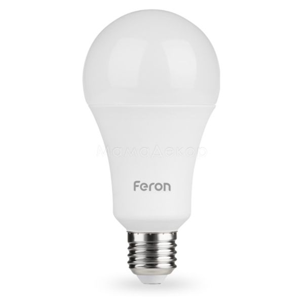 Лампа світлодіодна Feron 1664 потужністю 15W з серії Standard. Типорозмір — A70 з цоколем E27, температура кольору — 6500K