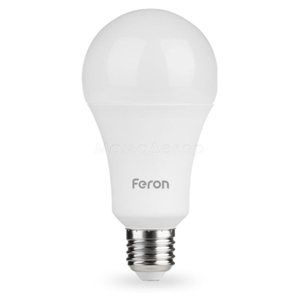 Лампа світлодіодна Feron 1755 потужністю 15W з серії LB-705. Типорозмір — A60 з цоколем E27, температура кольору — 4000K