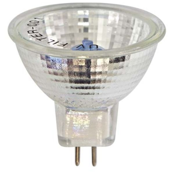 Лампа галогенна Feron 2165 потужністю 35W. Типорозмір — MR16 з цоколем GU5.3, температура кольору — 2700K