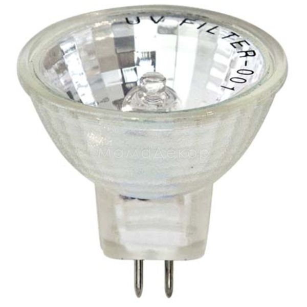 Лампа галогенна Feron 2201 потужністю 20W. Типорозмір — MR11 з цоколем GU4, температура кольору — 2800K