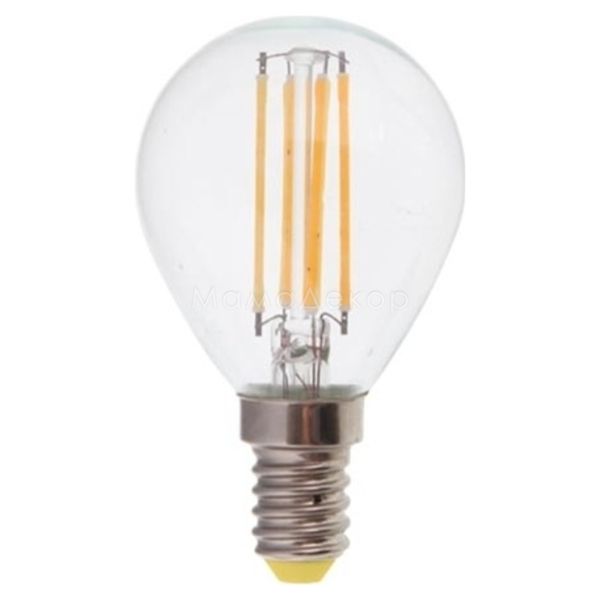Лампа світлодіодна Feron 25578 потужністю 4W з серії Filament. Типорозмір — P45 з цоколем E14, температура кольору — 2700K