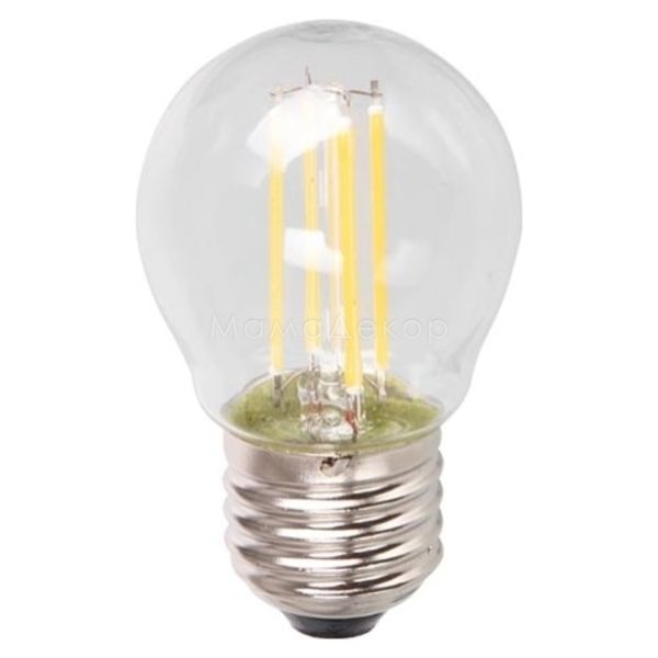 Лампа светодиодная Feron 25581 мощностью 4W из серии Filament. Типоразмер — G45 с цоколем E27, температура цвета — 2700K