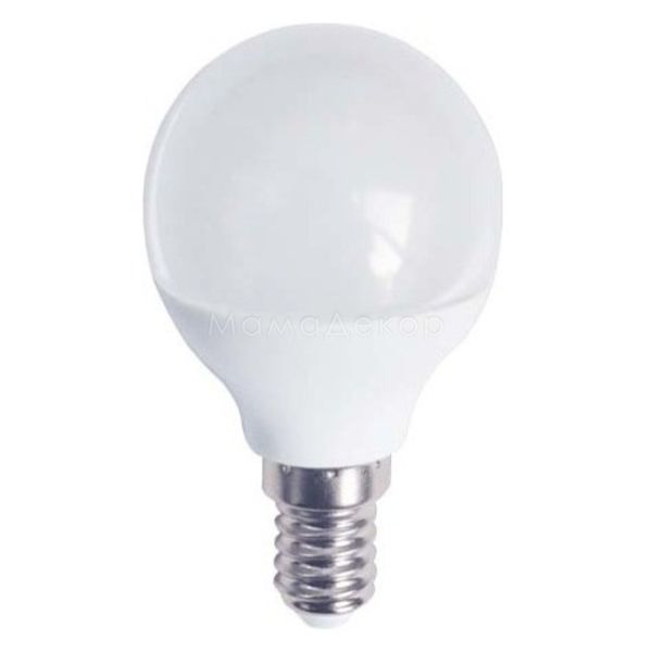 Лампа світлодіодна Feron 25672 потужністю 6W з серії Standard. Типорозмір — P45 з цоколем E14, температура кольору — 4000K