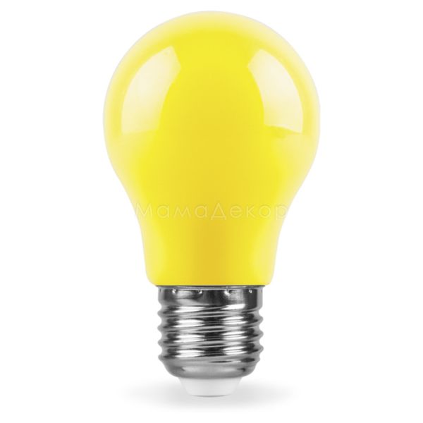 Лампа світлодіодна Feron 25921 потужністю 3W. Типорозмір — A50 з цоколем E27, температура кольору — Yellow