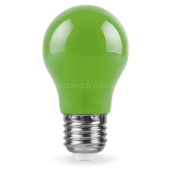 Лампа светодиодная Feron 25922 мощностью 3W. Типоразмер — A50 с цоколем E27, температура цвета — Green