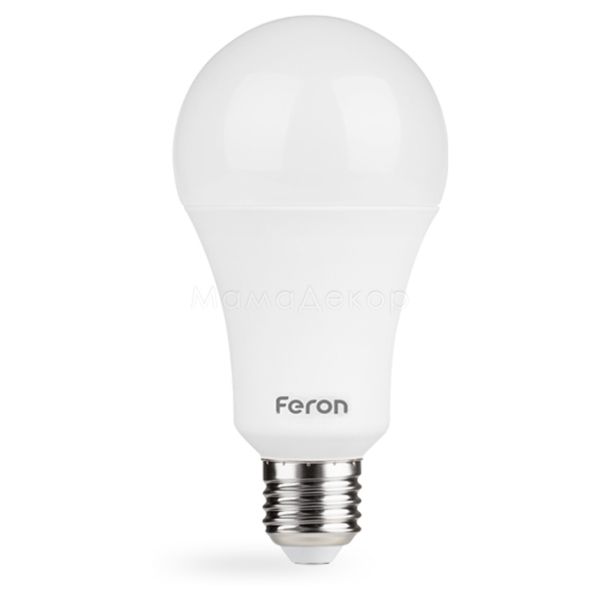 Лампа світлодіодна Feron 25977 потужністю 12W з серії Standard. Типорозмір — A60 з цоколем E27, температура кольору — 2700K