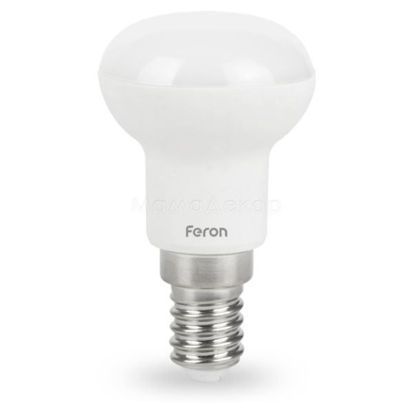 Лампа светодиодная Feron 25980 мощностью 4W. Типоразмер — R39 с цоколем E14, температура цвета — 2700K