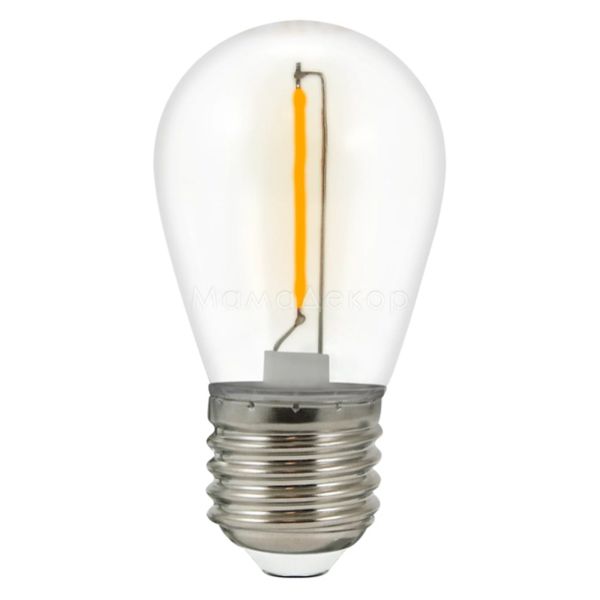 Лампа світлодіодна Goldlux 322234 потужністю 0.3W з серії Party Neon. Типорозмір — G45 з цоколем E27, температура кольору — 4000K. У наборі 2шт.