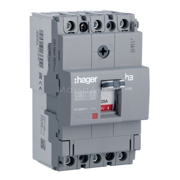 Автоматичний вимикач Hager HDA025L