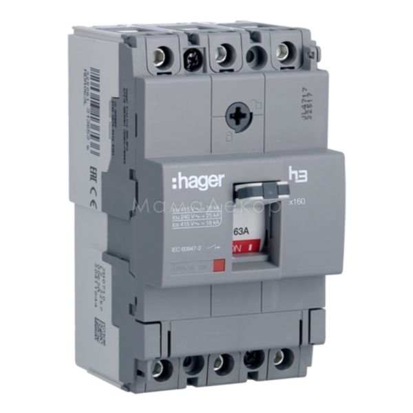 Автоматичний вимикач Hager HDA063L