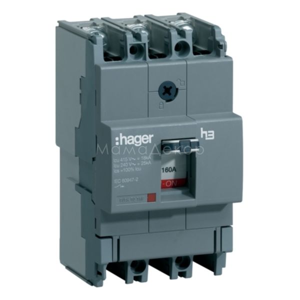 Автоматичний вимикач Hager HDA160L