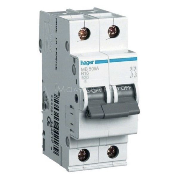 Автоматичний вимикач Hager MB506A