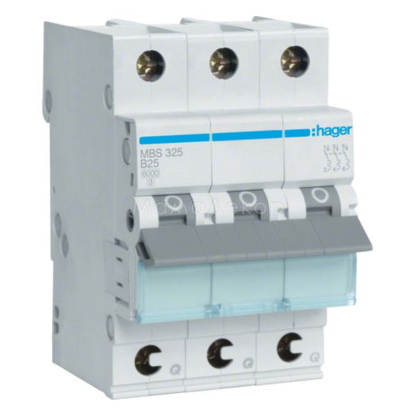 Автоматичний вимикач Hager MBS325 QuickConnect