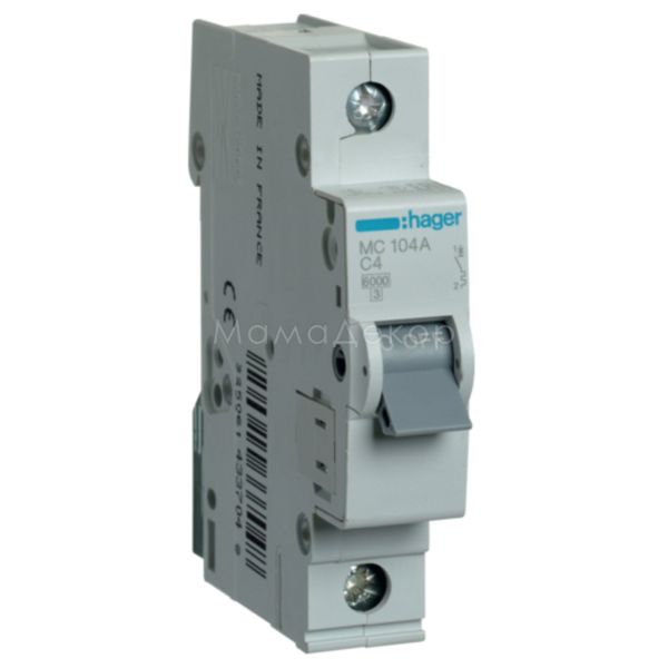 Автоматичний вимикач Hager MC104A