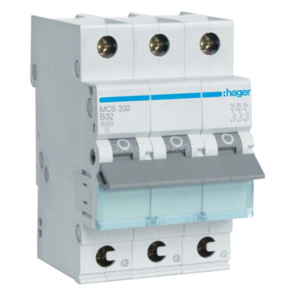 Автоматичний вимикач Hager MCS332 QuickConnect
