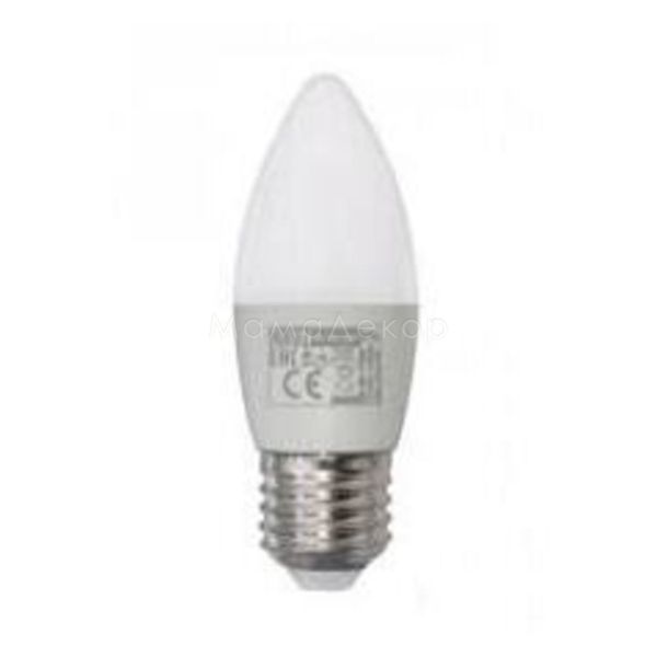 Лампа светодиодная Horoz Electric 001-003-0006-040 мощностью 6W из серии Ultra. Типоразмер — C37 с цоколем E27, температура цвета — 6400K