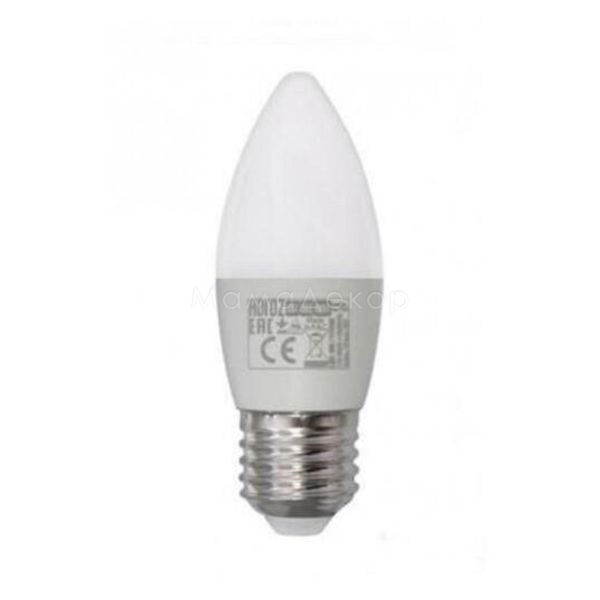 Лампа світлодіодна Horoz Electric 001-003-0008-041 потужністю 8W з серії Ultra. Типорозмір — C37 з цоколем E27, температура кольору — 6400K