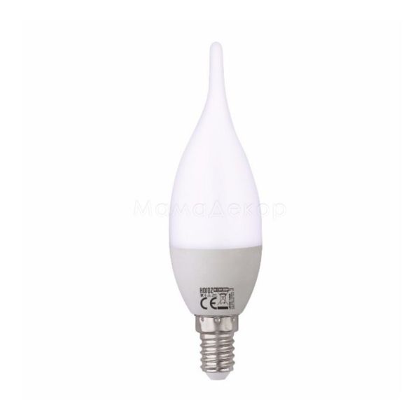Лампа світлодіодна Horoz Electric 001-004-00041 потужністю 4W з серії Craft. Типорозмір — C37 з цоколем E14, температура кольору — 6400K