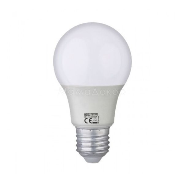 Лампа світлодіодна Horoz Electric 001-006-0010-013 потужністю 10W з серії Premier. Типорозмір — A60 з цоколем E27, температура кольору — 6400K