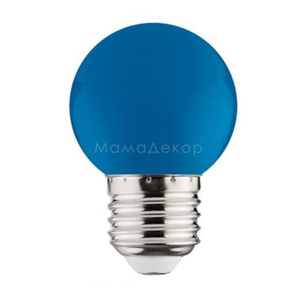 Лампа світлодіодна Horoz Electric 001-017-0001-010 потужністю 1W з серії Rainbow. Типорозмір — P45 з цоколем E27, 