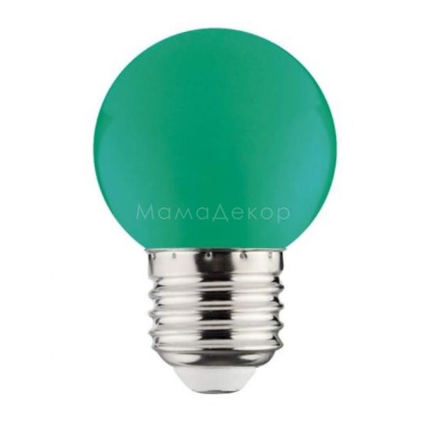 Лампа світлодіодна Horoz Electric 001-017-0001-040 потужністю 1W з серії Rainbow. Типорозмір — P45 з цоколем E27, 