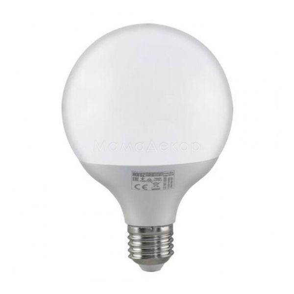 Лампа светодиодная Horoz Electric 001-019-0016-041 мощностью 16W из серии Globe. Типоразмер — G95 с цоколем E27, температура цвета — 6400K