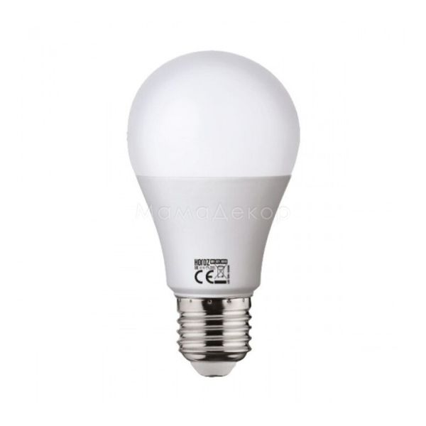 Лампа светодиодная  диммируемая Horoz Electric 001-021-0010-051 мощностью 10W из серии Expert. Типоразмер — A60 с цоколем E27, температура цвета — 3000K