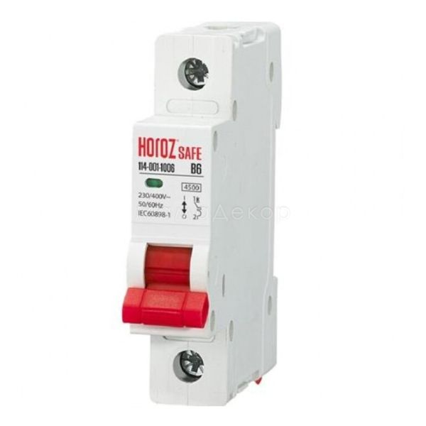 Автоматичний вимикач Horoz Electric 114-001-1006-010 Safe