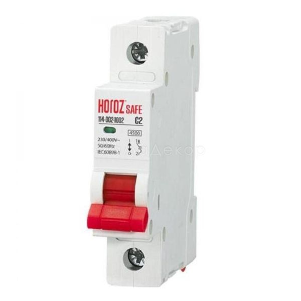 Автоматичний вимикач Horoz Electric 114-002-1002-010 Safe